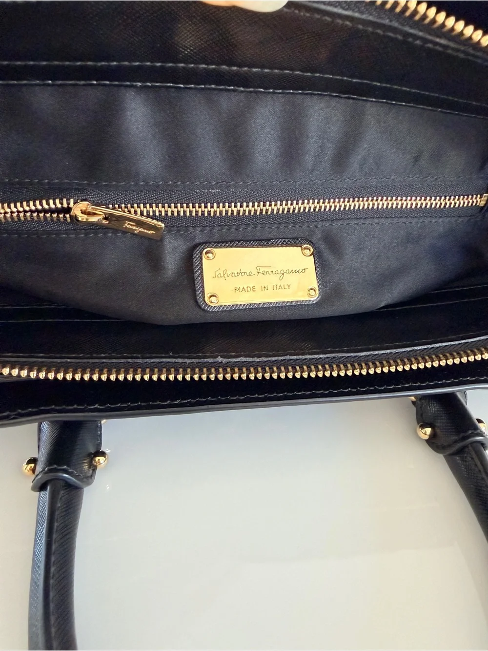 Salvatore Ferragamo Saffiano tote bag